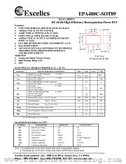 EPA480C-SOT89 datasheet pdf Excelics Semiconductor