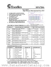 EPA720A datasheet pdf Excelics Semiconductor