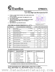 EPB025A datasheet pdf Excelics Semiconductor