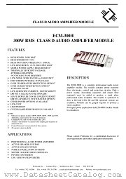 ECM-300H datasheet pdf EXICON