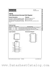 74F194CW datasheet pdf Fairchild Semiconductor