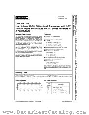74VCX162245CW datasheet pdf Fairchild Semiconductor