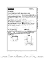 74VHC163CW datasheet pdf Fairchild Semiconductor