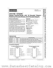 CD4017BCSJX datasheet pdf Fairchild Semiconductor