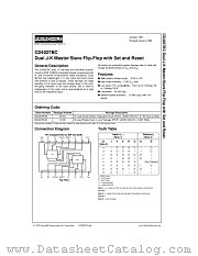 MC14027BCP datasheet pdf Fairchild Semiconductor