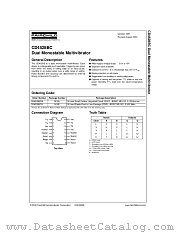 MC14528BCP datasheet pdf Fairchild Semiconductor