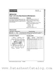 DM74LS153MX datasheet pdf Fairchild Semiconductor