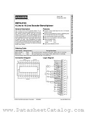 DM74LS154WMX datasheet pdf Fairchild Semiconductor