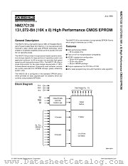 NM27C128N200 datasheet pdf Fairchild Semiconductor