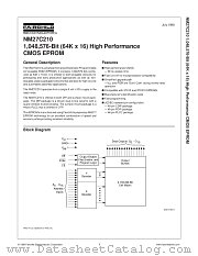 NM27C210N120 datasheet pdf Fairchild Semiconductor