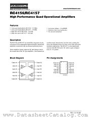 RC4157N datasheet pdf Fairchild Semiconductor
