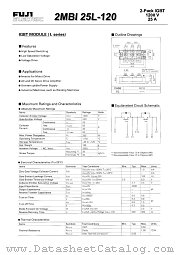 2MBI25L-120 datasheet pdf Fuji Electric