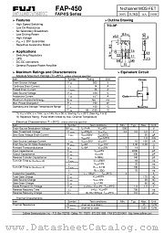 FAP-450 datasheet pdf Fuji Electric