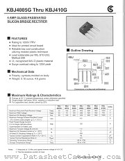 KBJ404G datasheet pdf Fuji Electric