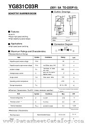 YG831C03R datasheet pdf Fuji Electric