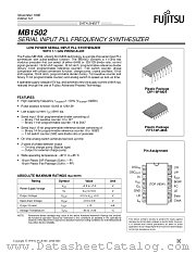 MB1502P datasheet pdf Fujitsu Microelectronics