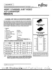 MB40576PF datasheet pdf Fujitsu Microelectronics
