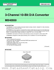 MB40950PF datasheet pdf Fujitsu Microelectronics