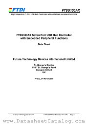 FT8U100AX datasheet pdf Future Technology Devices International