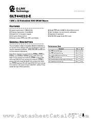 GLT44032-E datasheet pdf G-LINK Technology