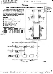 ZN508E8 datasheet pdf GEC Plessey Semiconductors