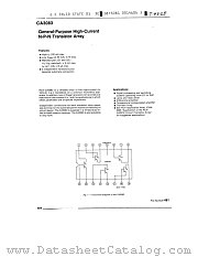 CA3083 datasheet pdf General Electric Solid State