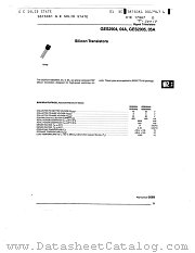 GES2904 datasheet pdf General Electric Solid State