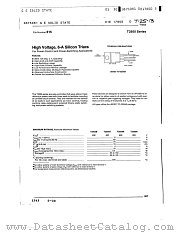 T2500B datasheet pdf General Electric Solid State