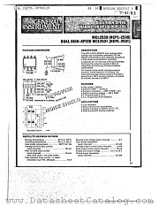 MCL2531 datasheet pdf General Instruments