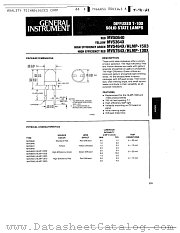 MV54643 datasheet pdf General Instruments