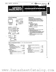 MCA255 datasheet pdf General Instruments