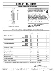 BC559A datasheet pdf General Semiconductor