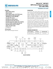 GS1501-CQR datasheet pdf Gennum Corporation
