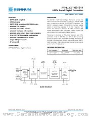 GS1511-CQR datasheet pdf Gennum Corporation