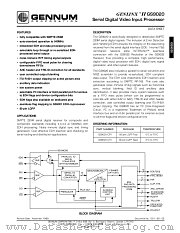 GS9020-CTV datasheet pdf Gennum Corporation