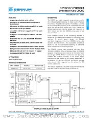 GS9023-CFJ datasheet pdf Gennum Corporation