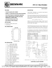 GT4122-CDF datasheet pdf Gennum Corporation