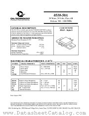 0510-50A datasheet pdf GHz Technology