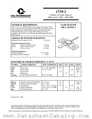 1719-2 datasheet pdf GHz Technology