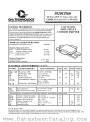 1920CD60 datasheet pdf GHz Technology