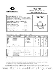 VAM120 datasheet pdf GHz Technology