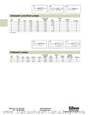 165 datasheet pdf Gilway Technical Lamp