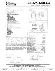 LH1529 datasheet pdf Global Components & Controls