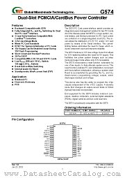 G574SA datasheet pdf Global Mixed-mode Technology