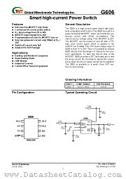 G606 datasheet pdf Global Mixed-mode Technology