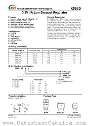 G960T63T datasheet pdf Global Mixed-mode Technology