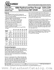 GS8161Z32D-225I datasheet pdf GSI Technology
