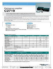 C2281 datasheet pdf Hamamatsu Corporation