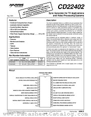 CD22402D datasheet pdf Harris Semiconductor