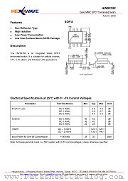 HWS2352 datasheet pdf HEXAWAVE